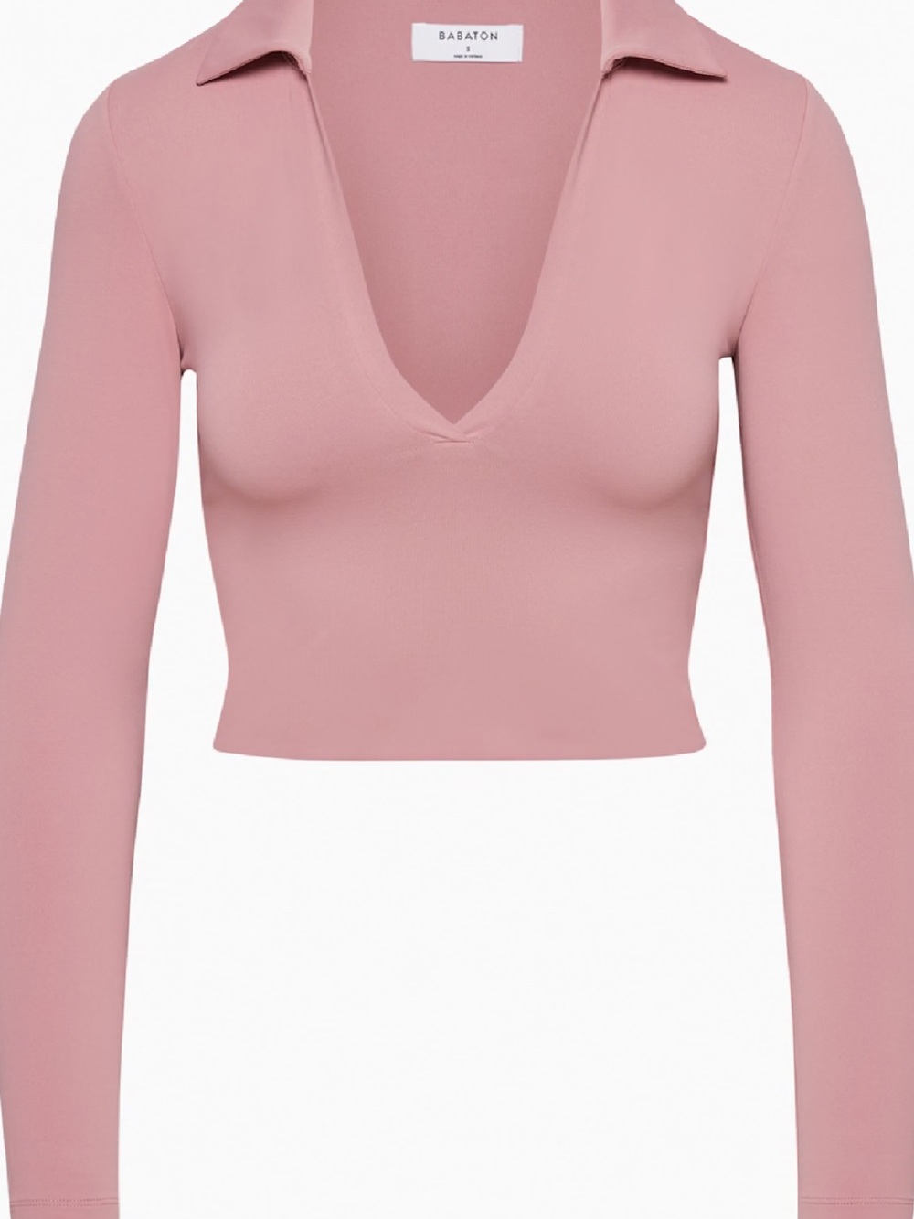 Aritzia Babaton Contour Polo Long-Sleeve